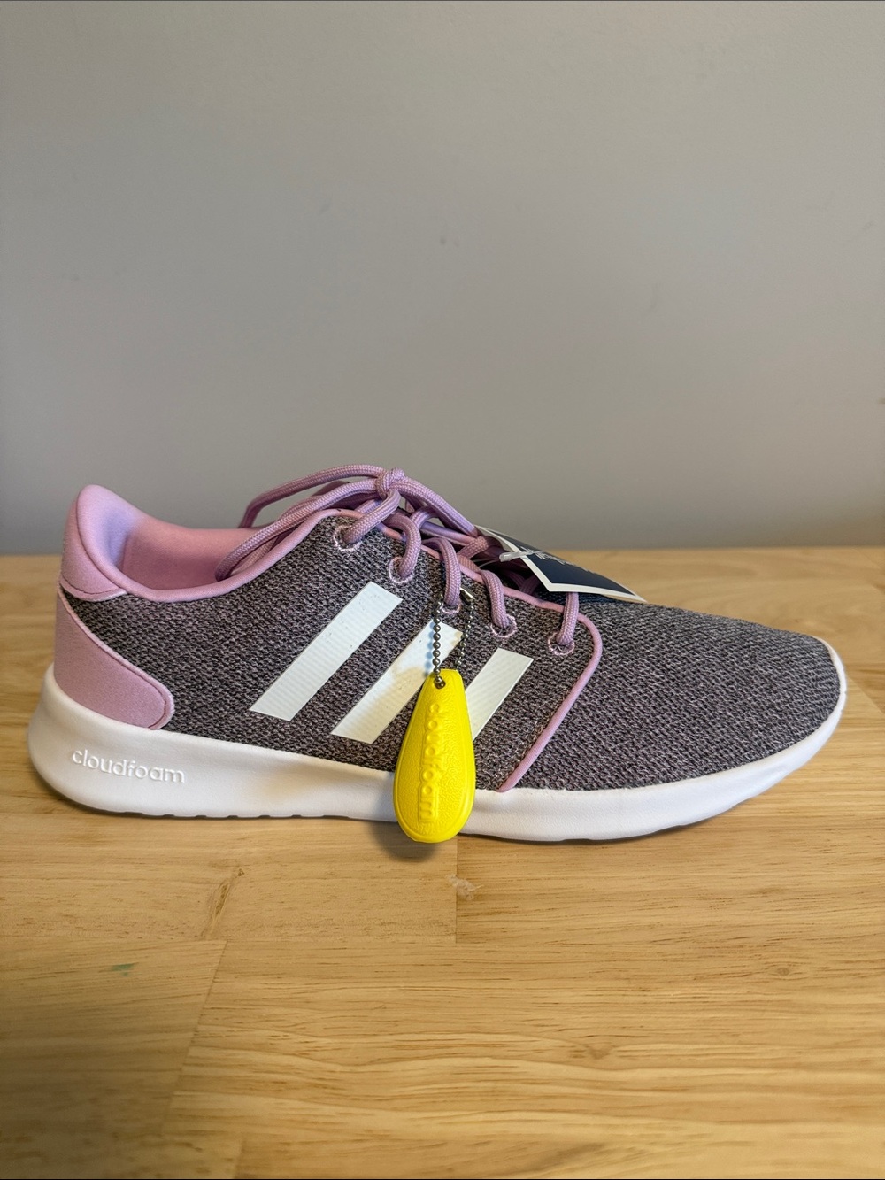 adidas Women’s Knit Sneakers in Lavender and Gray - Picture 9 of 11